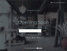 Tablet Screenshot of cargopants.com